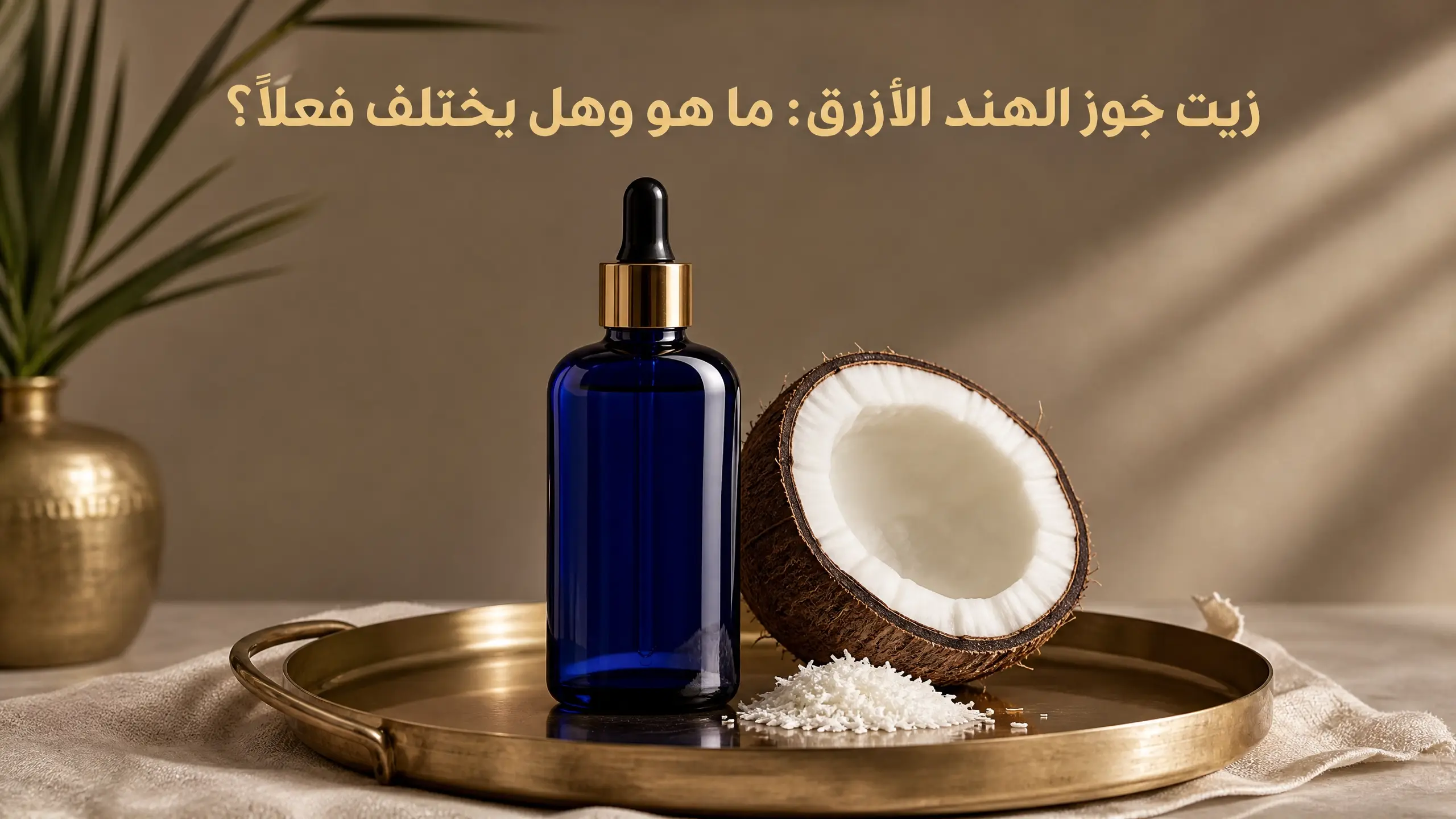 زيت جوز الهند الأزرق
